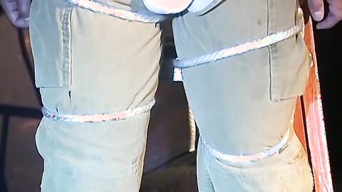 Muscular mouth folded stud endures rough torment from dominant guy