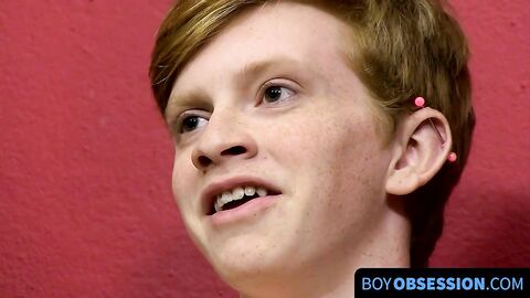 BoyObsession.com - Naughty twink enjoys ass play with dildo and wild jerk off session