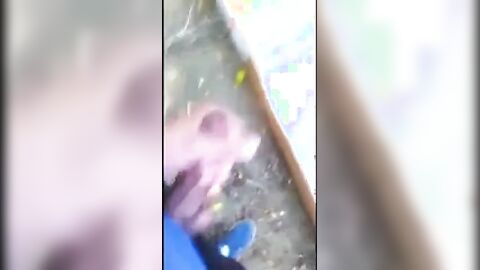 Exhibitionist Flashes Homeless Guy and Gets Handjob Outdoors