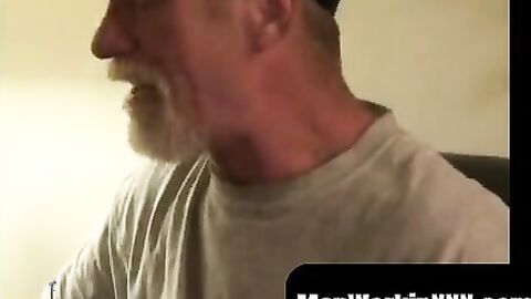 MenWorkinXXX.com - Hairy mature stud teased before stroking big dick to orgasm vigoro