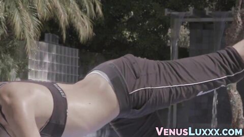 Asian TS Venus is passionate about her yoga workouts