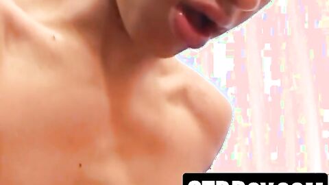 Young Latino swallows big raw cock balls deep