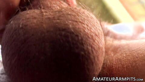 Very hairy Zeno Rey solo masturbating until ejaculation