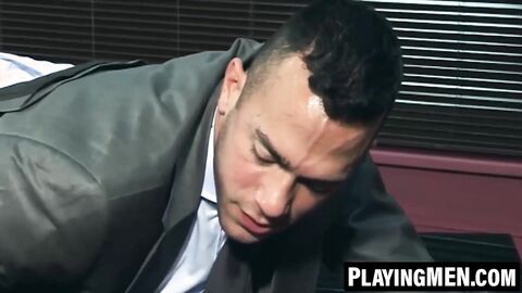 PlayingMen.com - Alex Marte doggy styles Pablo Nunez's muscled ass