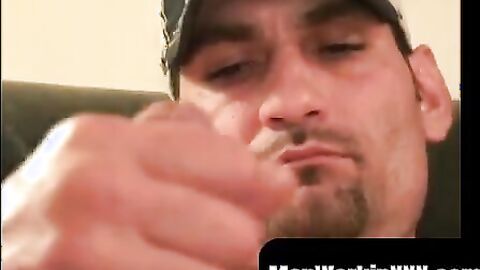 MenWorkinXXX.com - Handsome amateur loves dildo in his ass while masturbating intense