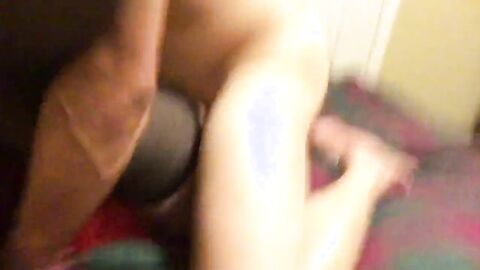 Latin Crossdresser Claudia Barebacked by White Friend