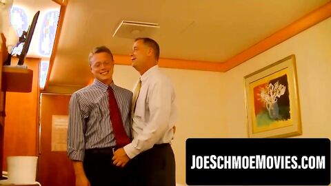 Jerzee throat fucks Joeâs meat until jaw dislocates