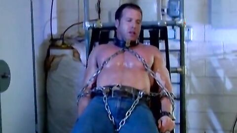 Master Callahan gags Derek Pain and clamps his nipples