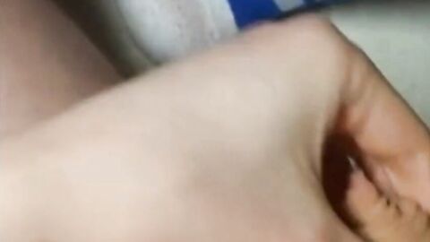 Twink Plays With His Small Uncut Cock on Webcam