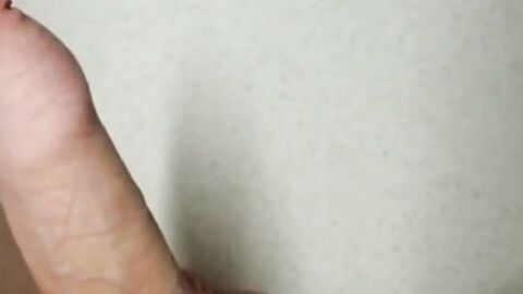 Twink Plays With His Small Uncut Cock on Webcam