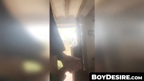 BoyDesire.com - Twink with glasses Jack Ashley's solo cock stroking cam show