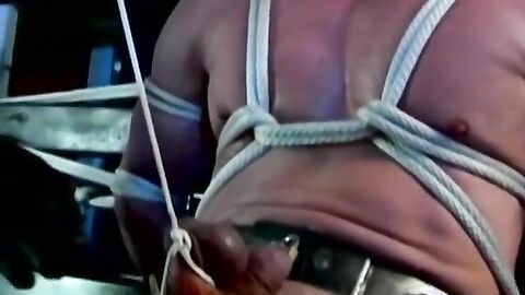 Stud Derek Pain takes brutal punishment on his firm balls