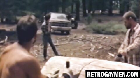 Retro cock lover pounds his BF in hardcore session