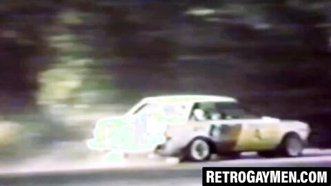 Retro bandits bare fuck outside and erupt huge loads