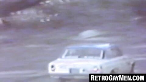 Retro bandits bare fuck outside and erupt huge loads