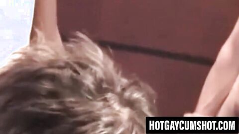 Skinny twink services hung guys with free wet blowjobs