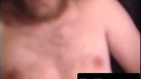 Horny construction worker strokes his giant prick hard