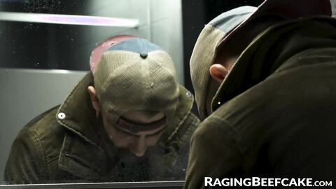 Vander Pulaski railed bareback by hot Jake Nicola against his car hood