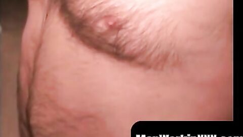 MenWorkinXXX.com - Mature amateur teases his asshole and masturbates vigorously inten