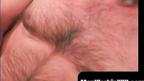 MenWorkinXXX.com - Mature amateur teases his asshole and masturbates vigorously inten