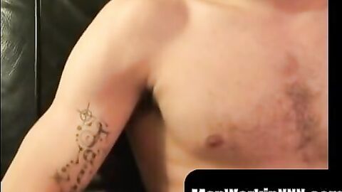 MenWorkinXXX.com - Slender amateur jizzes in his hand after intense solo masturbation