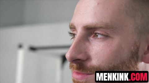 Sebastian Keys edges David Emblem with cock and dildo torment