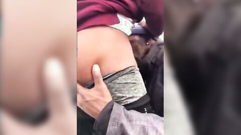 Older Black Man Sucks My Cock Outdoors for Cash