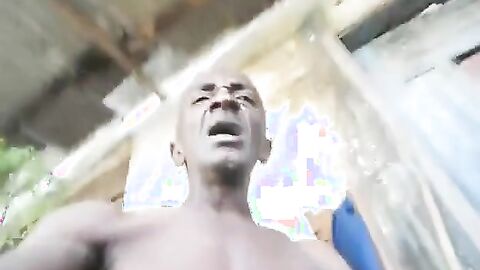 Big-Cock Daddy Plays Alone Outside