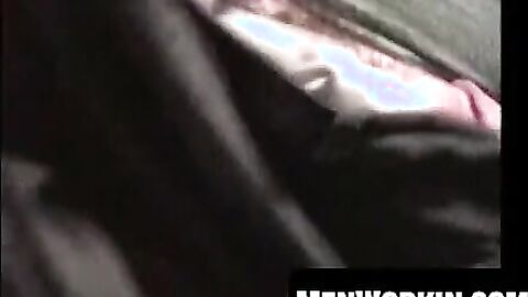 An arrogant old man tugs his small hairy tool alone