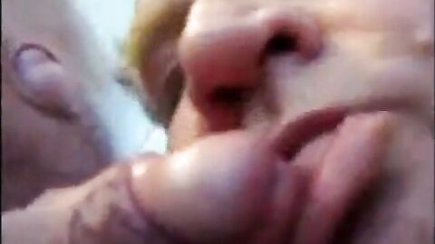 Daddy Sucks a Tasty Cock in Amateur Bear Blowjob Video