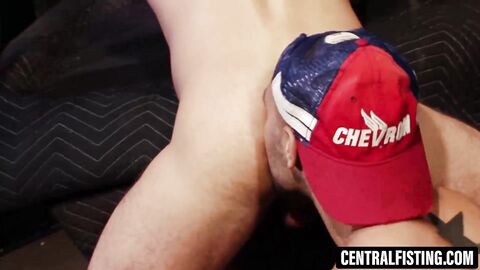 CentralFisting.com - Leo's fist in Zack's hairy ass