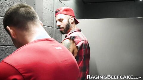 Cole Connor joins Beau Butler and Romeo in a filthy toilet threesome