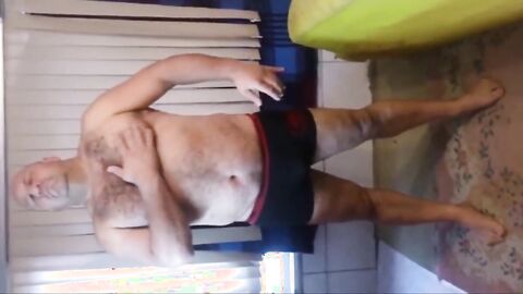 Hairy Amateur Striptease