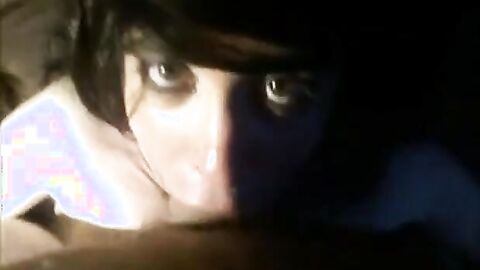 Big-cock Daddy Gets a Deep Blowjob from Amateur Crossdresser