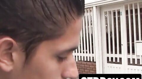 Hung Latino twink drills his friend and milks him dry