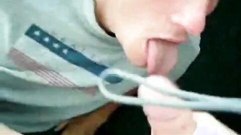 Big Cock Mate JP Eats My Cum on Webcam