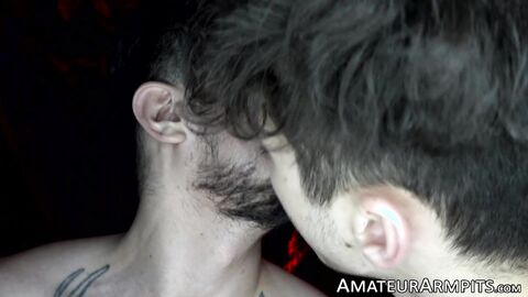 Donavin Rece buries his face deep inside Papi Marcos pits