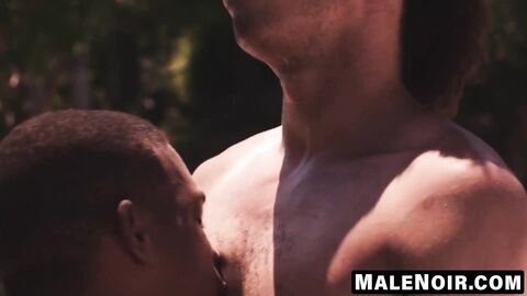 MaleNoir.com - Adrian and two black dudes have fun with intense anal