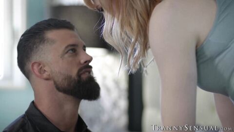 Bearded hottie Alpha Wolfe chokes me while plowing my smooth ass