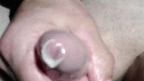Twink's Webcam Handjob: Small Cock, Big Condom Fun