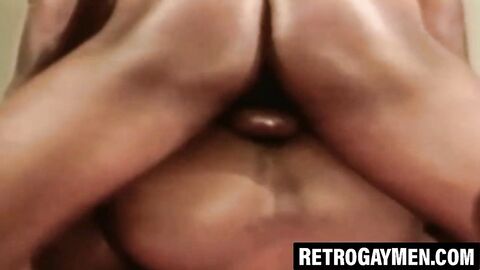 Vintage black macho drills boyfriend raw with passion