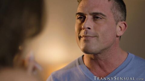 TS Jade Venus stuffs and stretches her stepdad Lance Harts tight ass