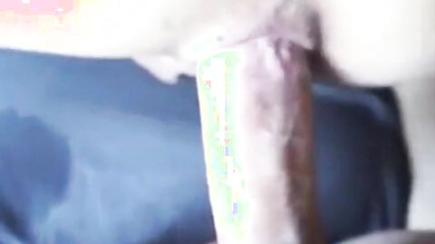 Creaming a Gaping Crossdresser's Hole