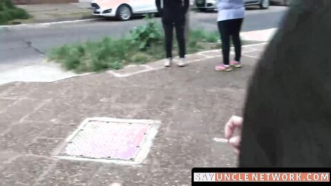 SayUncleNetwork.com - Pierced Latino sucks cock POV then outdoor bareback banging