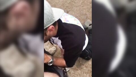 Fat Cock Sucking in the Woods by Horny Amateur