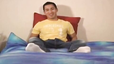 Asian Twink Strokes His Prick