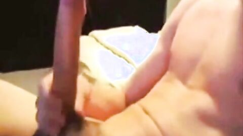 Skinny Twink Strokes His Big Cock Solo