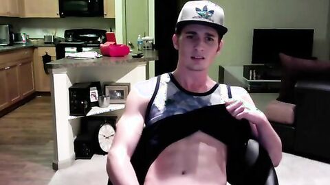 Twink Jerks Off on Webcam in His Apartment