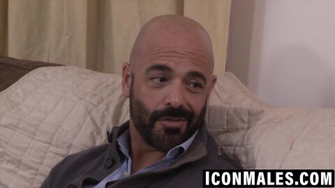 Gay daddy drills escort's ass with rough deep strokes