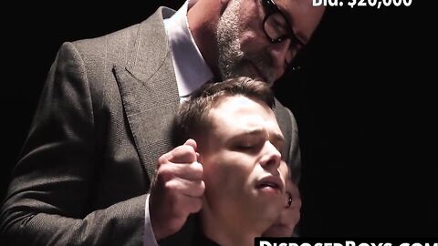 Mitch Cox buries massive cock into twink Austin Youngs hole